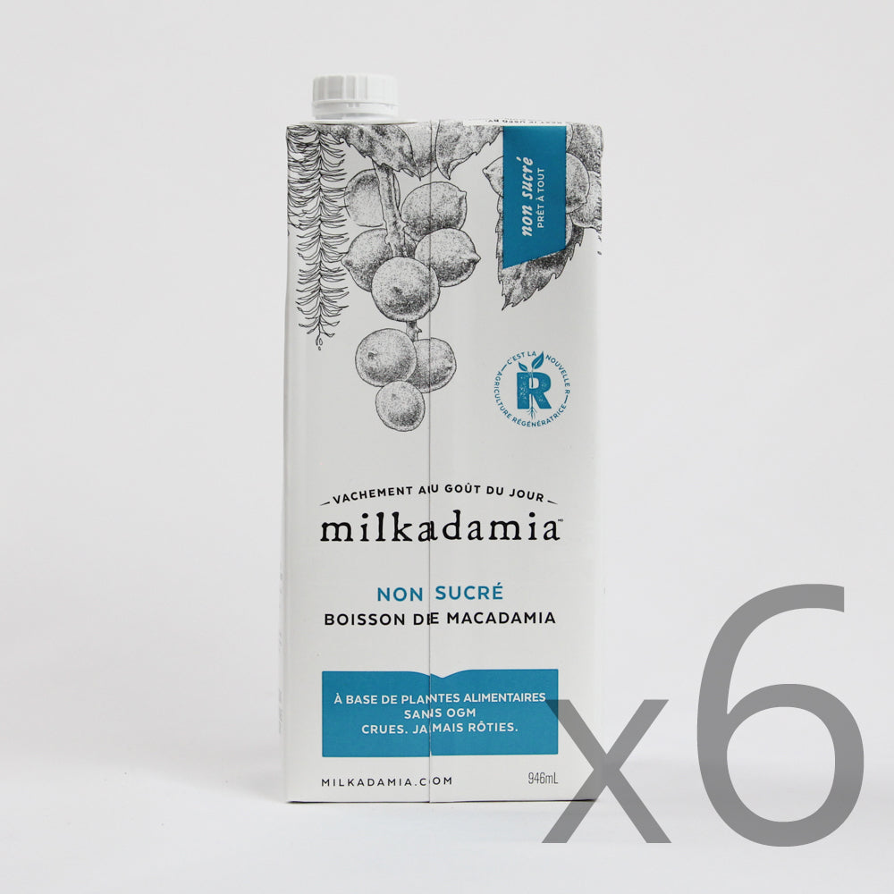 Milkadamia Macadamia Beverage Unsweetened (6 units) Expiration AU2024