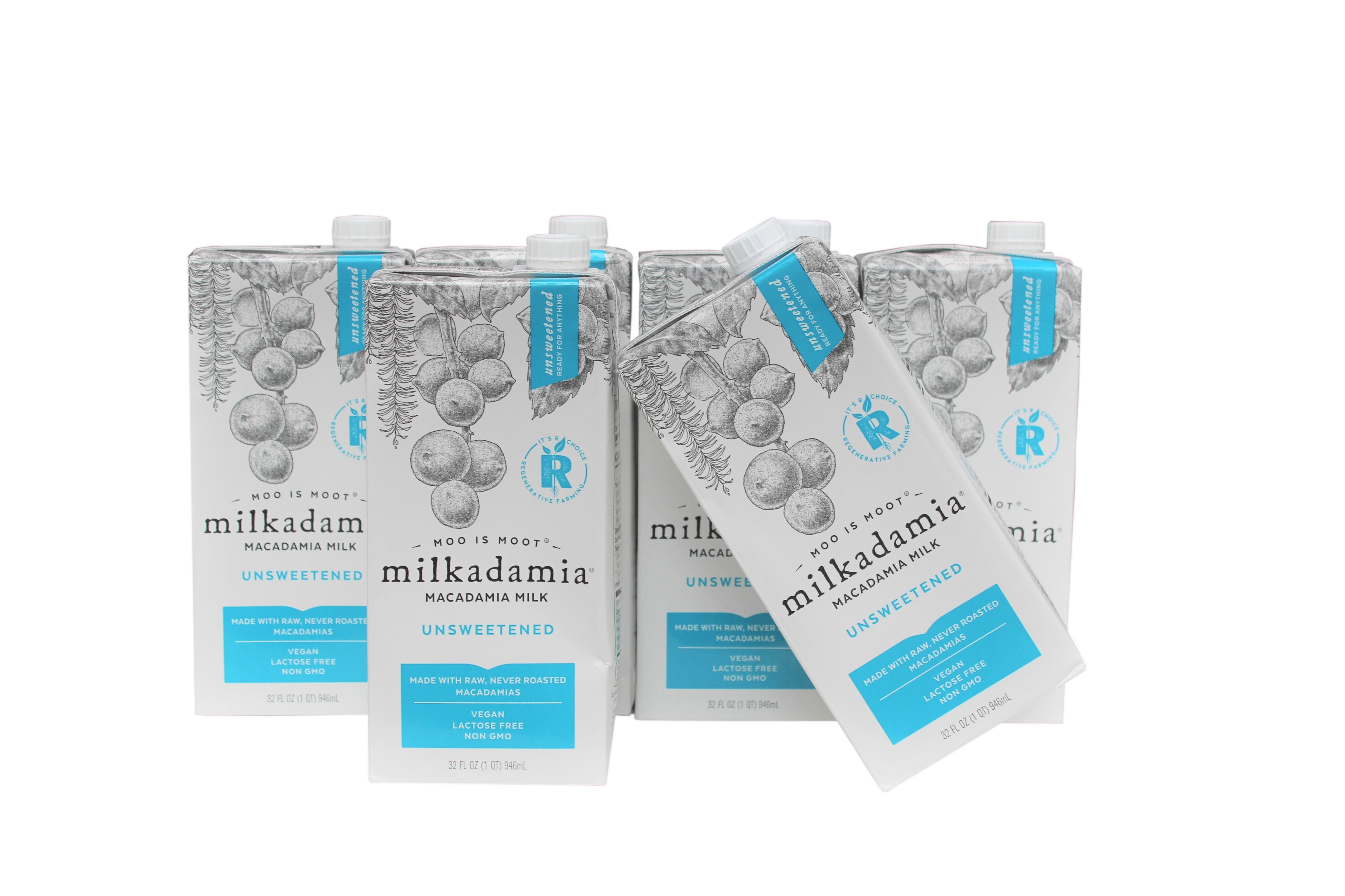 Milkadamia Macadamia Beverage Unsweetened (6 units) Expiration AU2024