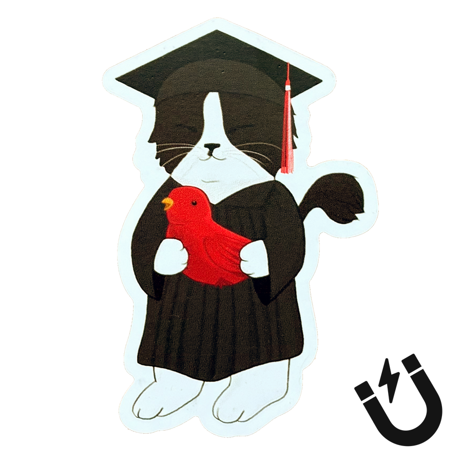 Cat Graduate Magnet 3