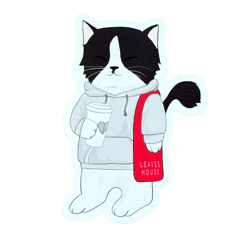 Cat in a Hoodie Sticker 3