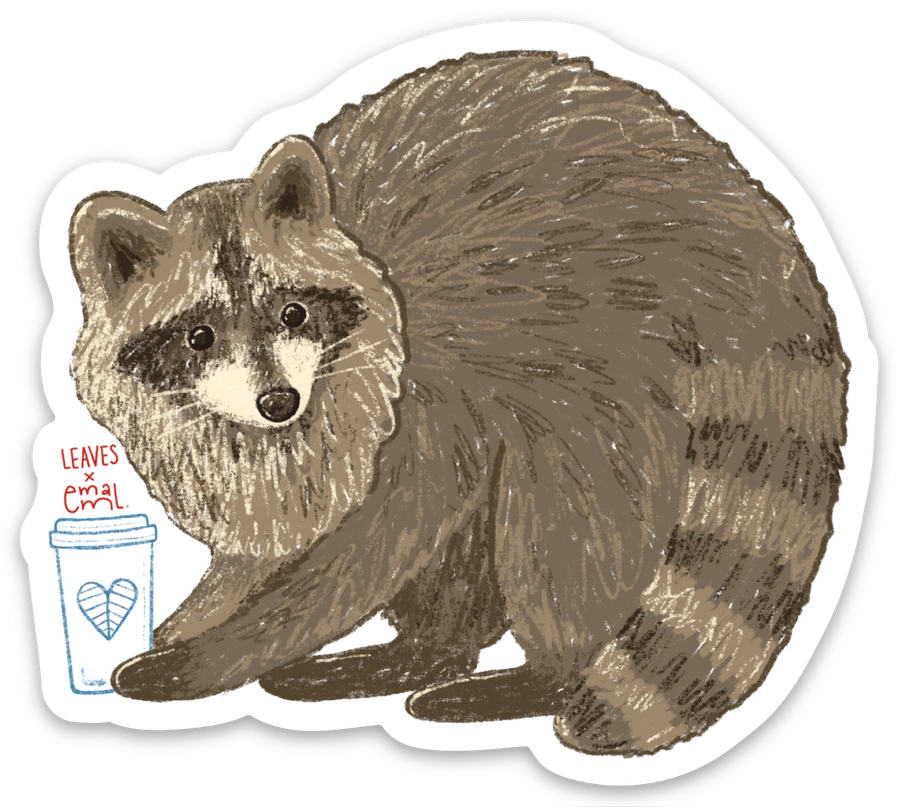 Coming soon - Raccoon Sticker