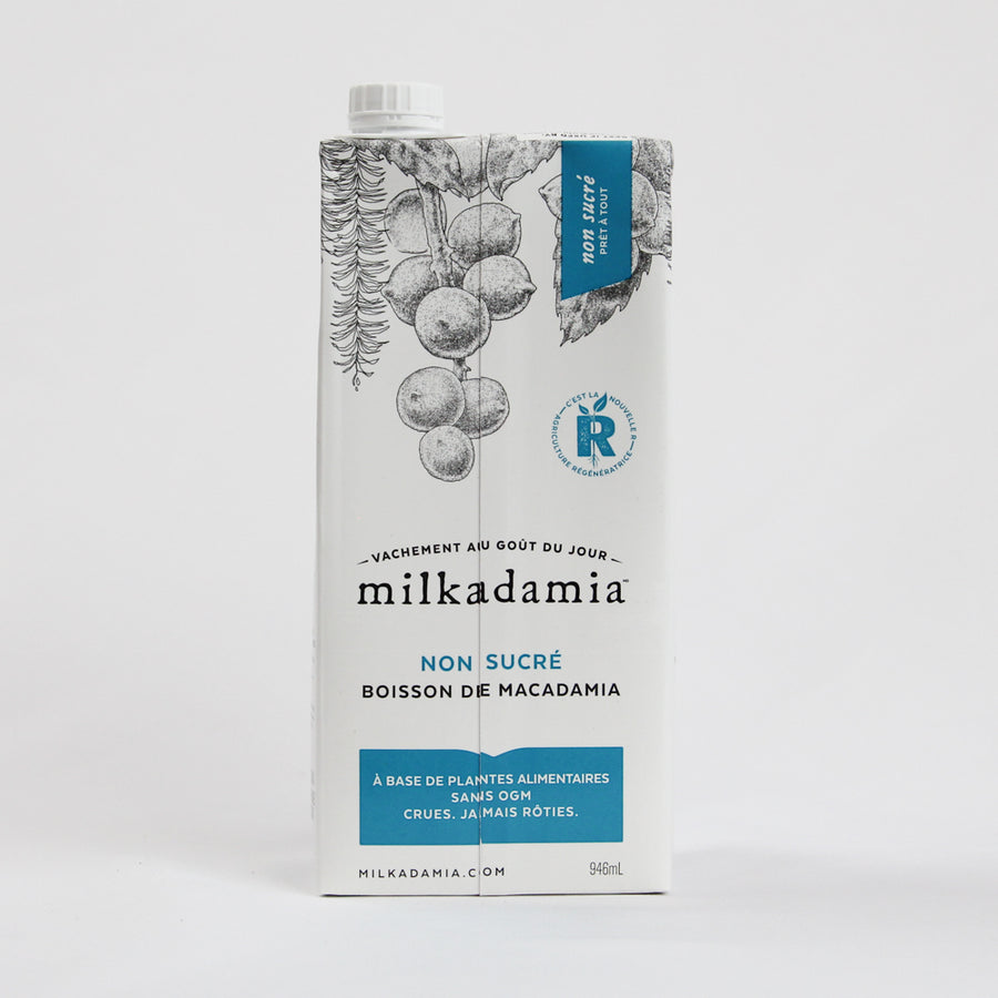 Milkadamia - Boisson de Macadamia Sans Sucre (1 carton)