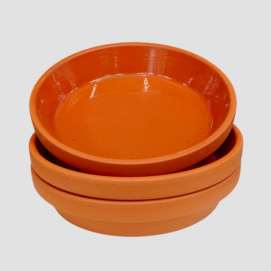 Terracotta Glazed Clay Saucer 5.5 inches