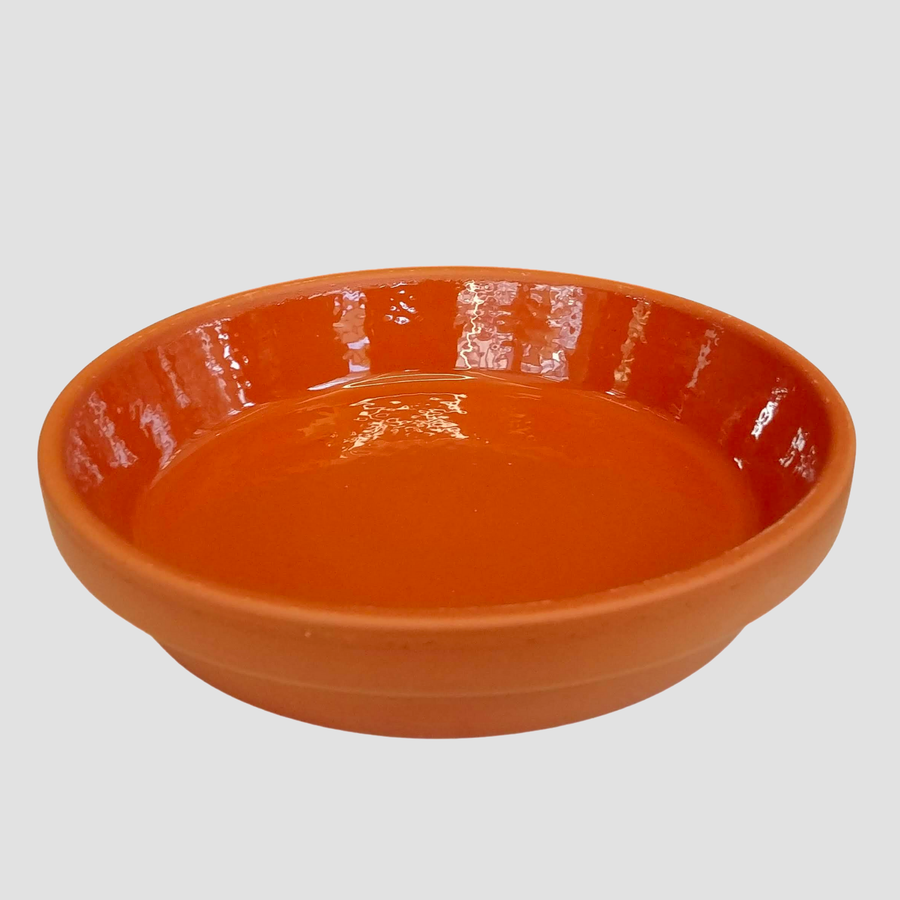 Terracotta Glazed Clay Saucer 5.5 inches