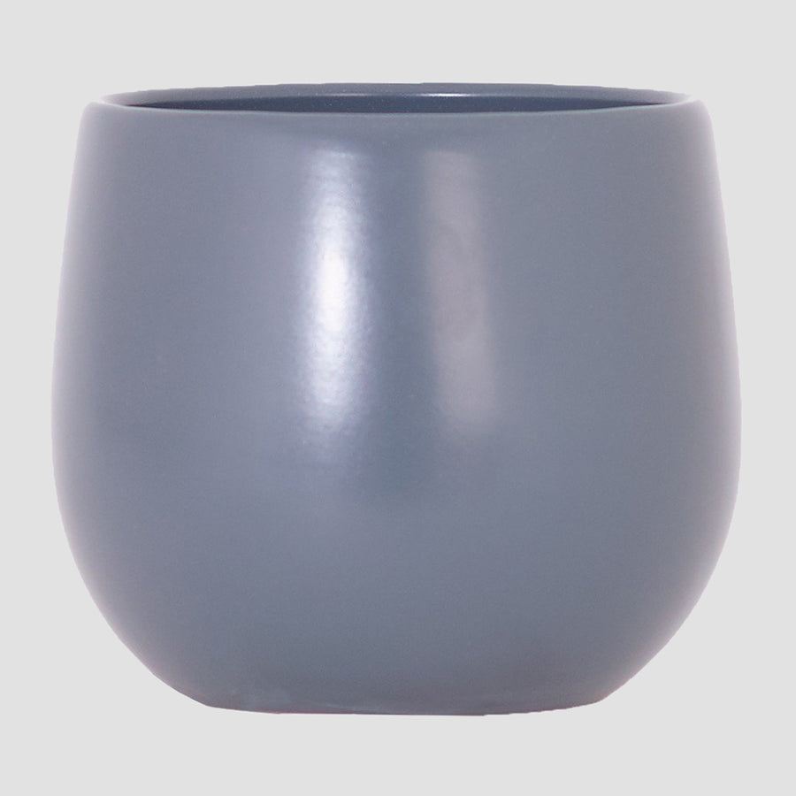 Pot en céramique gris foncé - 4.5 po